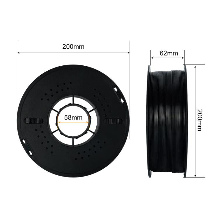 ASA Filament Carbon Fiber 1.75mm / 1kg for 3D Printer(Grey) - Parts by buy2fix | Online Shopping UK | buy2fix