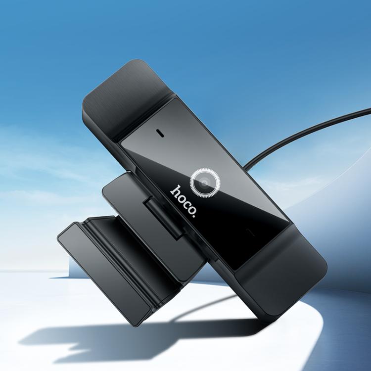 hoco D100 1080P 2MP USB Computer Camera(Black) - HD Camera by hoco | Online Shopping UK | buy2fix