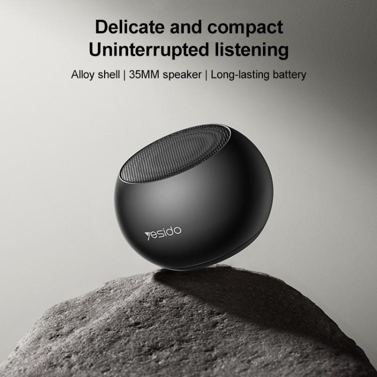 Yesido YSW33 3W Aluminum Alloy Mini Wireless Speaker(Black) - Mini Speaker by Yesido | Online Shopping UK | buy2fix