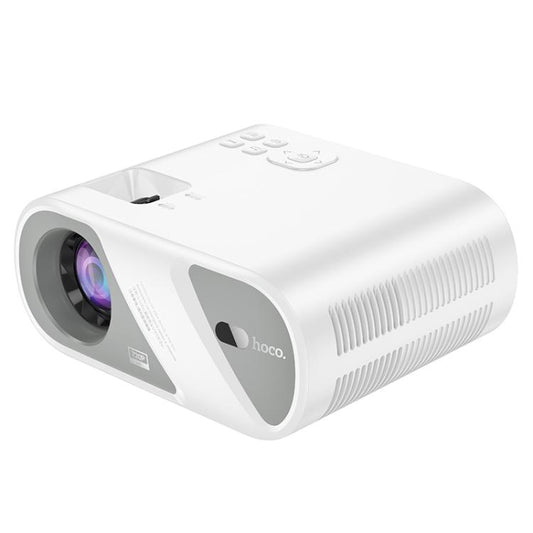 hoco DT1 1280x720P 140ANSI WiFi Bluetooth Wireless Projector Same Screen Version, EU Plug(White) - Mini Projector by hoco | Online Shopping UK | buy2fix