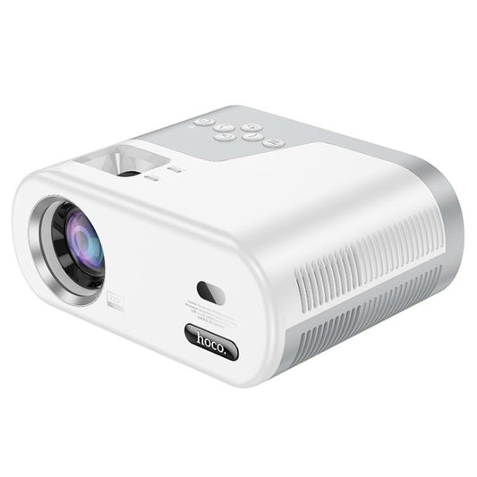 hoco DT2 1280x720P 140ANSI Smart WiFi Bluetooth Projector Android Version, EU Plug(White) - Mini Projector by hoco | Online Shopping UK | buy2fix
