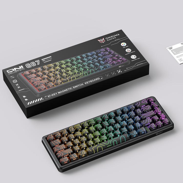 ONIKUMA G67 67-key RGB Wired Magnetic Axis Mechanical Gaming Keyboard(Black) - Wired Keyboard by ONIKUMA | Online Shopping UK | buy2fix