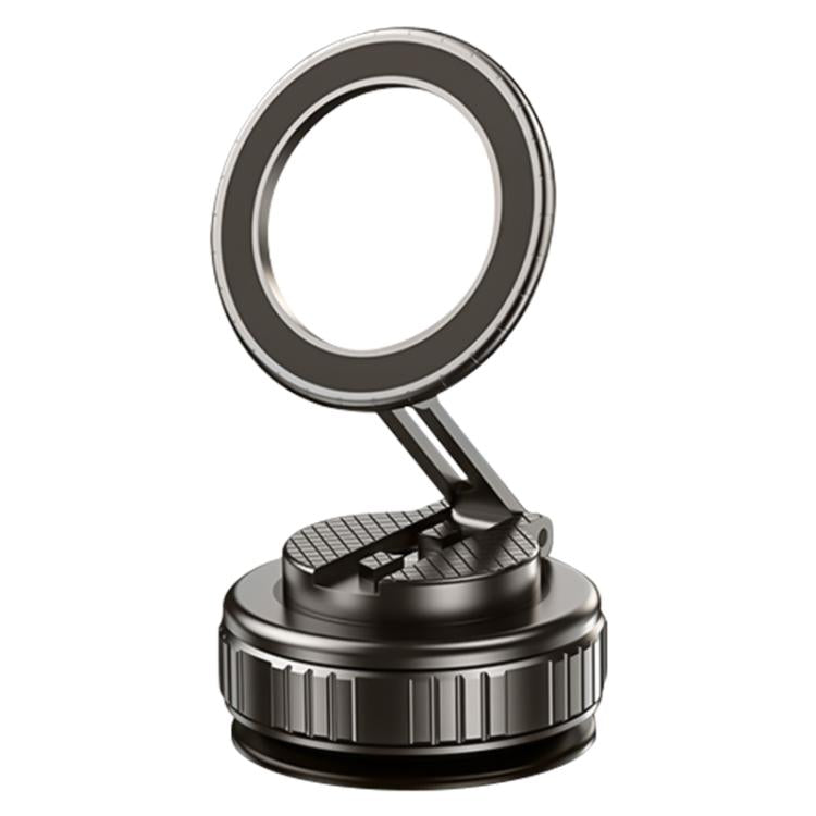 G712 Vacuum Adsorption Foldable Magnetic Car Phone Holder(Black) - Universal Car Holders by buy2fix | Online Shopping UK | buy2fix