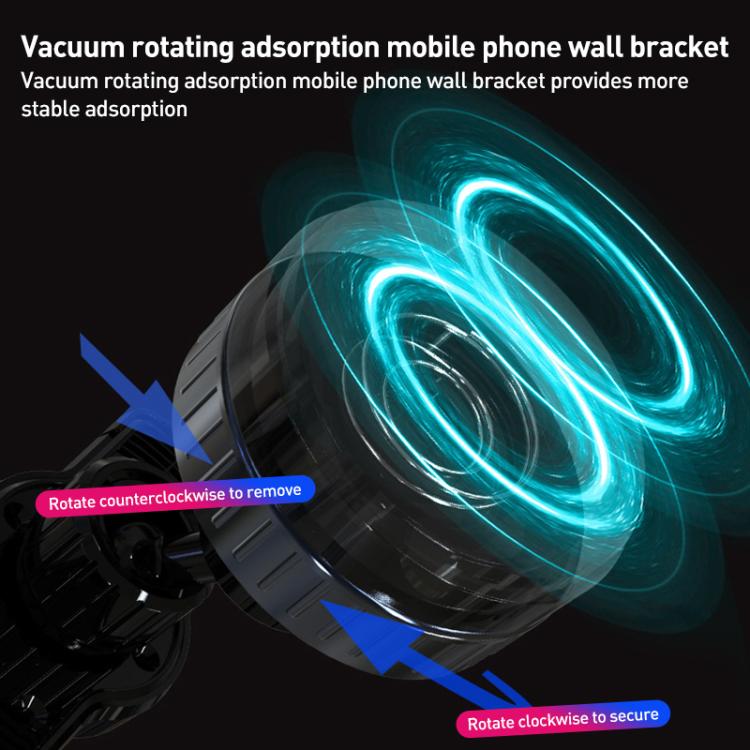 CC-T26C Vacuum Adsorption Magnetic Car Phone Holder(Black) - Universal Car Holders by buy2fix | Online Shopping UK | buy2fix
