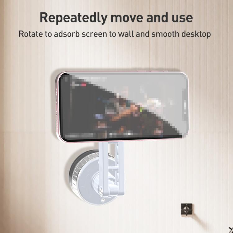 CC-T27 Vacuum Adsorption Car Magnetic Phone Holder(White) - Universal Car Holders by buy2fix | Online Shopping UK | buy2fix