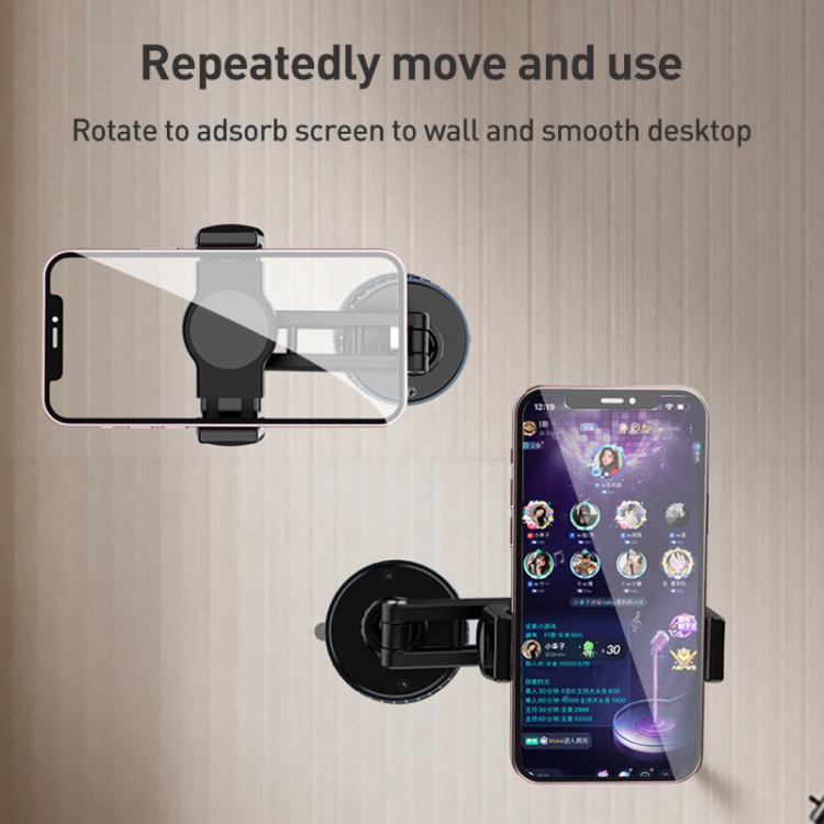 CC-T27C Manual Vacuum Adsorption Car Phone Holder(White) - Universal Car Holders by buy2fix | Online Shopping UK | buy2fix