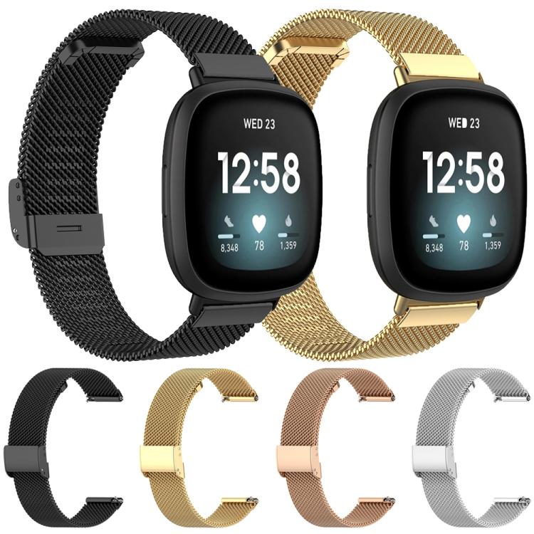 For Fitbit Charge 4 / 3 xDfind Milanese Metal Buckle Watch Band(Silver) - Watch Bands by xDfind | Online Shopping UK | buy2fix