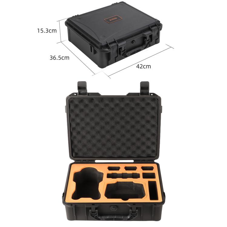For DJI Mavic 4 Pro Sunnylife Safety Carrying Case Hard Travel Case Large Capacity Waterproof Shock-proof Box(Black) - Backpacks & Bags by Sunnylife | Online Shopping UK | buy2fix