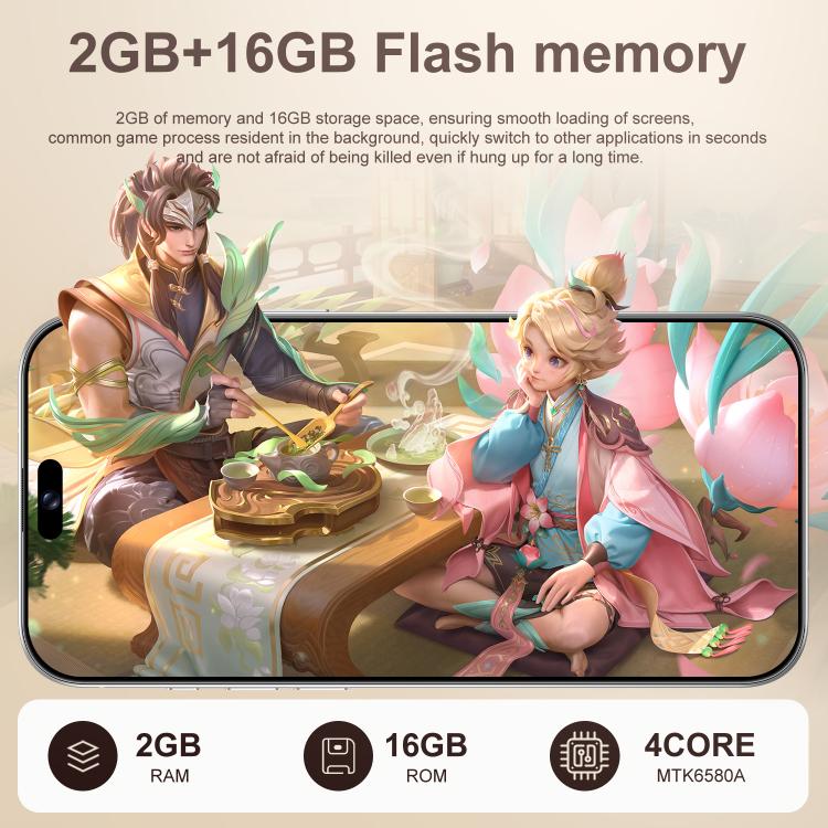C16 Pro Max / A88-B, 2GB+16GB, 6.58 inch Android 8.1 MTK6580A Quad Core, Network: 3G, Dual SIM, Plug:AU Plug(White) - by buy2fix | Online Shopping UK | buy2fix