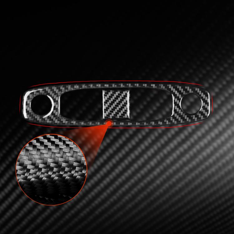 For Tesla Model 3 2019-2022 / Y 2019-2024 2pcs/Set Carbon Fiber Car Reading Light Panel Decorative Sticker, Left and Right Drive(Black) - Car Interior Mouldings by buy2fix | Online Shopping UK | buy2fix