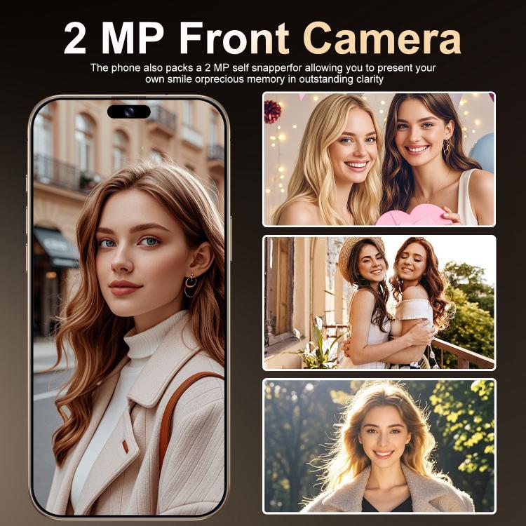 A16 Max / PDA89, 4GB+64GB, 6.58 inch Android 10 MTK6739 Quad Core, Network: 4G, Dual SIM, Plug:EU Plug(Gold) - by buy2fix | Online Shopping UK | buy2fix