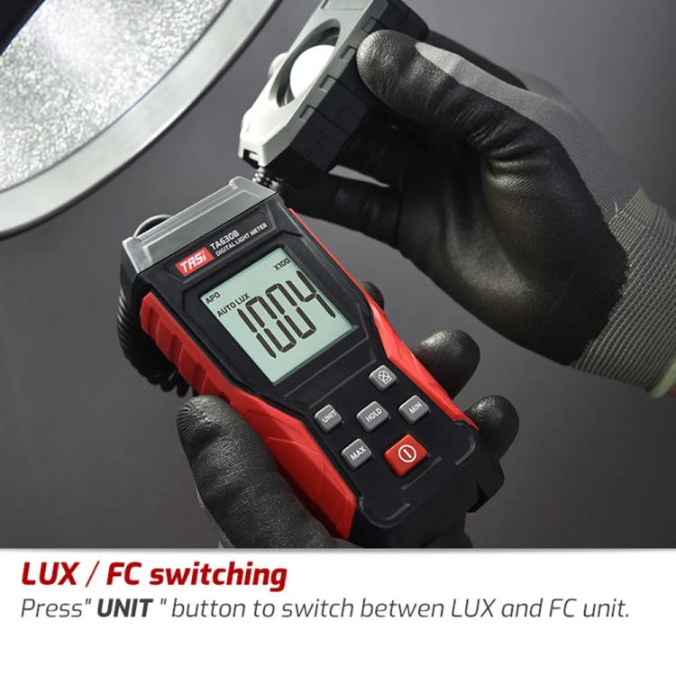 TRSI TA630B Separable Digital Lux Meter Light Brightness Measuring - Light & Sound Meter by TASI | Online Shopping UK | buy2fix