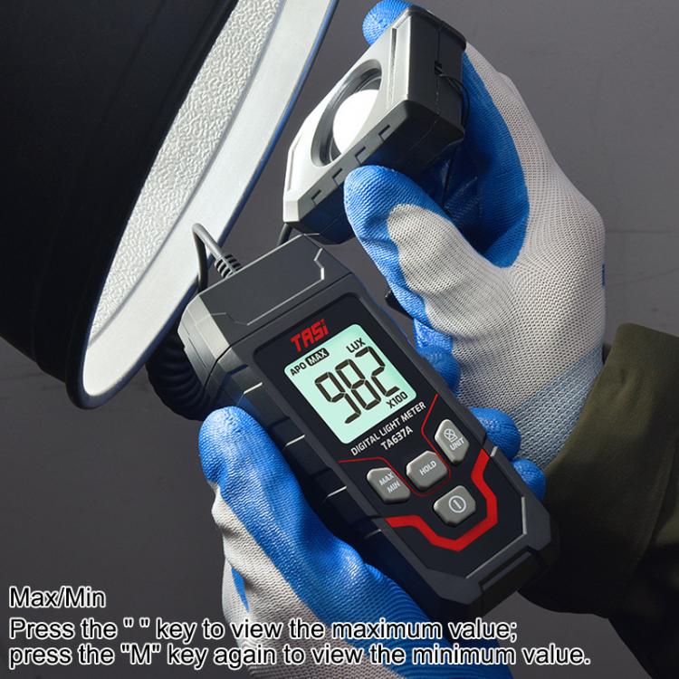 TRSI TA637A Separable Digital Lux Meter Light Brightness Measuring - Light & Sound Meter by TASI | Online Shopping UK | buy2fix