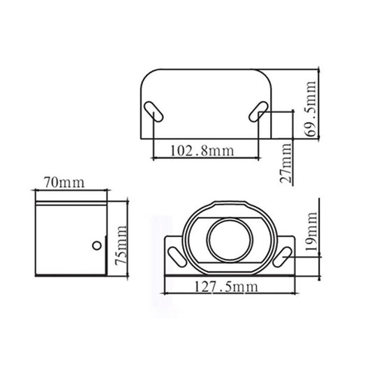 12V / 24V Waterproof Voice Reversing Horn Alarm Buzzer, with Cable(Black) - Car Amplifiers by buy2fix | Online Shopping UK | buy2fix