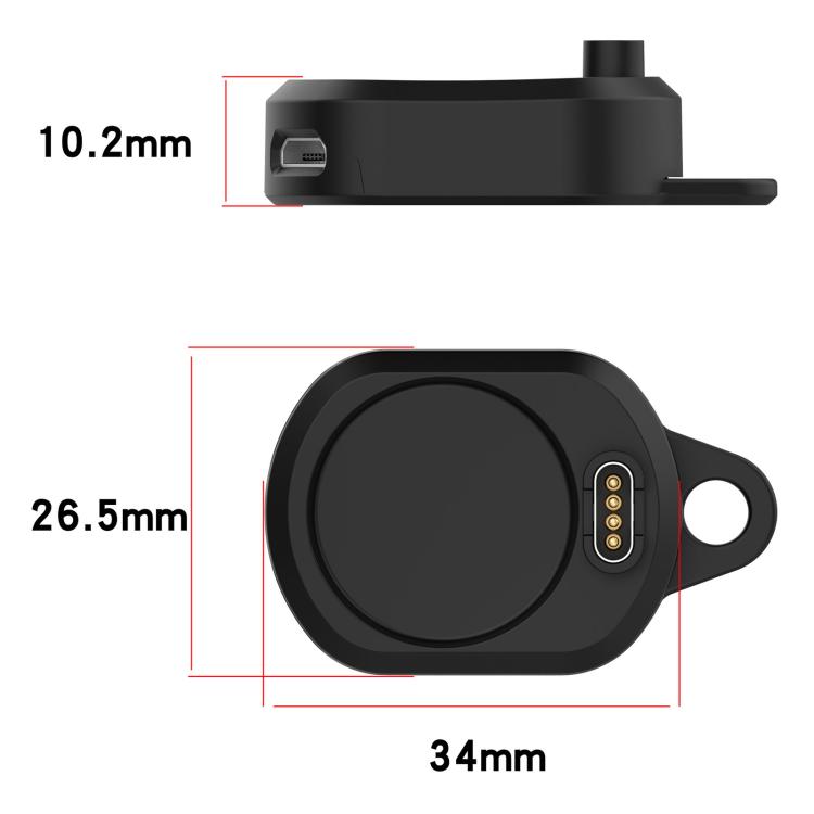 For Garmin Venu 3 / 3S / Fenix 7 / 7X xDfind Type-C and Micro USB Interface Smart Watch Charging Adapter(Black) - Charger by xDfind | Online Shopping UK | buy2fix