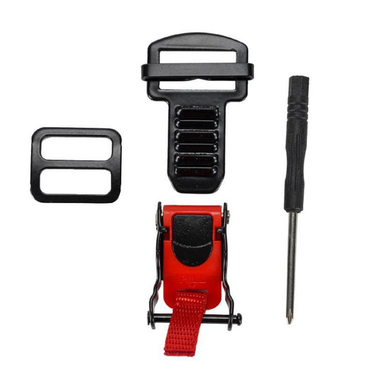 Motorcycle Helmet Buckle Double D-buckle Universal Quick Release Plastic Clip(Red) - Others by buy2fix | Online Shopping UK | buy2fix