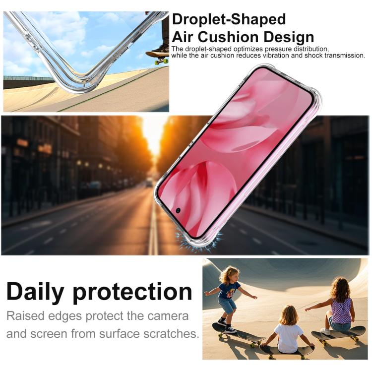 For Google Pixel 10 / Pixel 10 Pro imak Shockproof Airbag TPU Phone Case(Transparent) - Google Cases by imak | Online Shopping UK | buy2fix