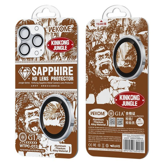 For iPhone 16 Pro / 16 Pro Max WK WTPC-013 Jungle Series Kinkong Sapphire Metal Camera Lens Protector Film(Transparent) - iPhone 16 Pro Max Tempered Glass by WK | Online Shopping UK | buy2fix