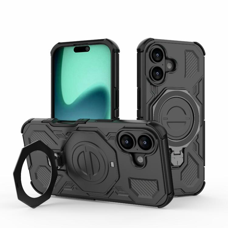 For iPhone 17 J-20 Solid Color MagSafe Magnetic TPU+PC Phone Case(Black) - iPhone 17 Cases by buy2fix | Online Shopping UK | buy2fix