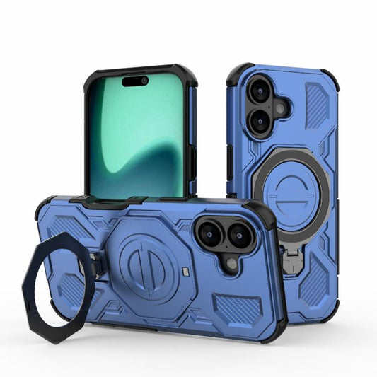 For iPhone 17 J-20 Solid Color MagSafe Magnetic TPU+PC Phone Case(Blue) - iPhone 17 Cases by buy2fix | Online Shopping UK | buy2fix