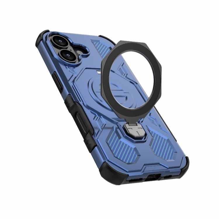 For iPhone 17 J-20 Solid Color MagSafe Magnetic TPU+PC Phone Case(Blue) - iPhone 17 Cases by buy2fix | Online Shopping UK | buy2fix