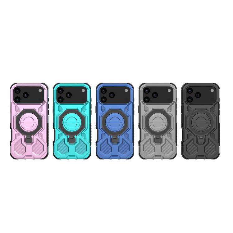 For iPhone 17 Pro Max J-20 Solid Color MagSafe Magnetic TPU+PC Phone Case(Lake Blue) - iPhone 17 Pro Max Cases by buy2fix | Online Shopping UK | buy2fix