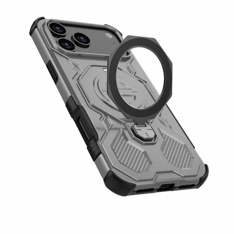 For iPhone 17 Pro Max J-20 Solid Color MagSafe Magnetic TPU+PC Phone Case(Grey) - iPhone 17 Pro Max Cases by buy2fix | Online Shopping UK | buy2fix