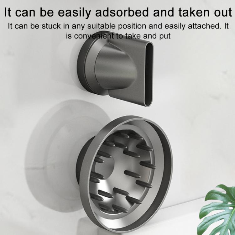 Aluminum Air Nozzle Stand For Dyson / Laifen Hairdryer(Black Gold) - For Dyson Accessories by buy2fix | Online Shopping UK | buy2fix