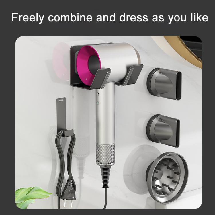 Aluminum Air Nozzle Stand For Dyson / Laifen Hairdryer(Black) - For Dyson Accessories by buy2fix | Online Shopping UK | buy2fix