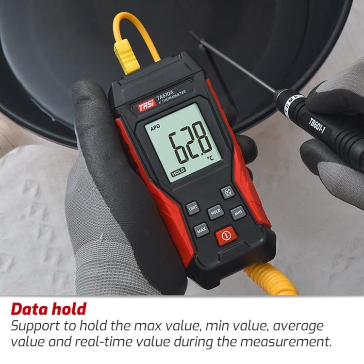 TRSI TA610B Industrial Handheld K-Type Thermocouple Thermometer, Dual Channel - Thermostat & Thermometer by TASI | Online Shopping UK | buy2fix