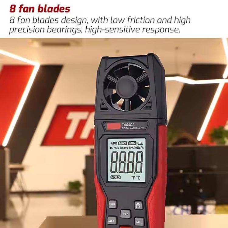 TRSI TA640A Handheld High Precision Wind Speed Instrument Wind Volume Tester - Tachometers & Anemometer by TASI | Online Shopping UK | buy2fix