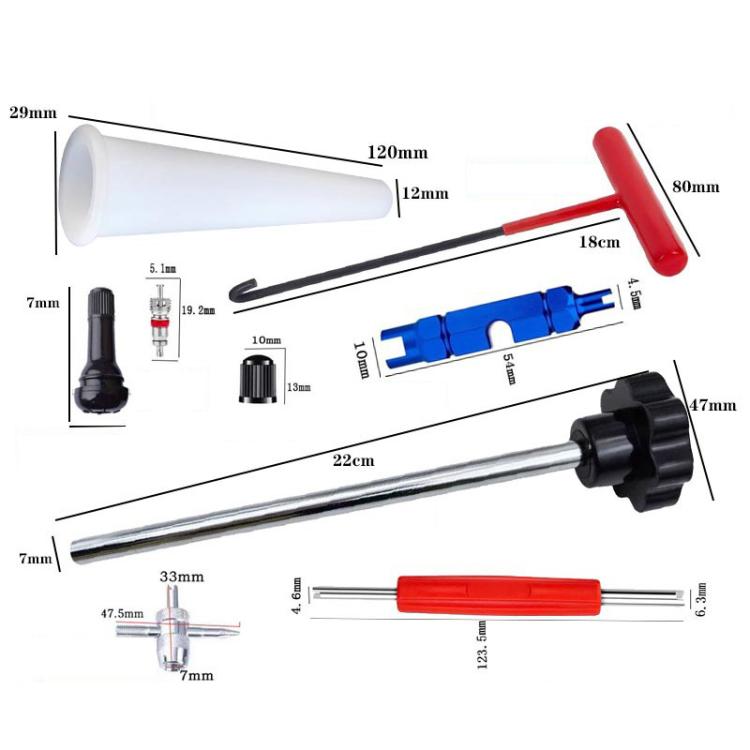 30pcs / Set Car Tire Repair Tool Valve Installation Tool Set(Black) - Tire Repair & Installation Tools by buy2fix | Online Shopping UK | buy2fix