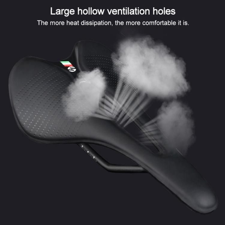 TOSEEK TS50 Road Mountain Bike Racing Saddle(Red) - Bicycle Saddle by TOSEEK | Online Shopping UK | buy2fix