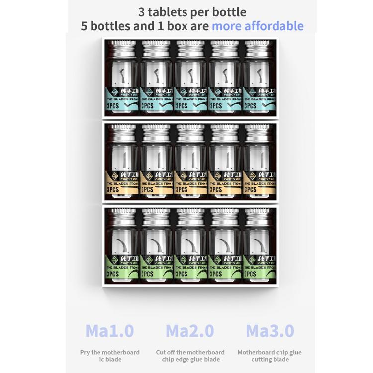 18 Kinds 5 in 1 High Toughness Soft Handmade Polishing Blade, Model:Ma2.0 - Polishing Repair by buy2fix | Online Shopping UK | buy2fix
