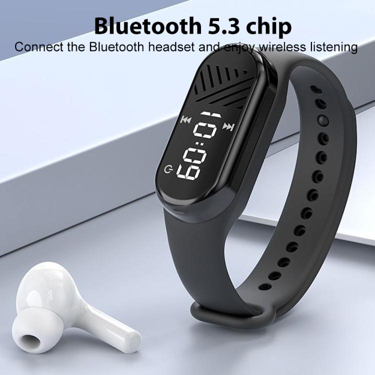 BT5.3 Sports MP3 Watch Supports Micro SD Card, ROM:128GB(Black) - Smart Wristbands by buy2fix | Online Shopping UK | buy2fix