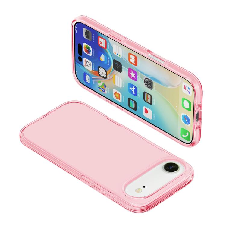 For iPhone Air Shockproof Terminator Glitter Powder Phone Case(Transparent Pink) - iPhone Air Cases by buy2fix | Online Shopping UK | buy2fix