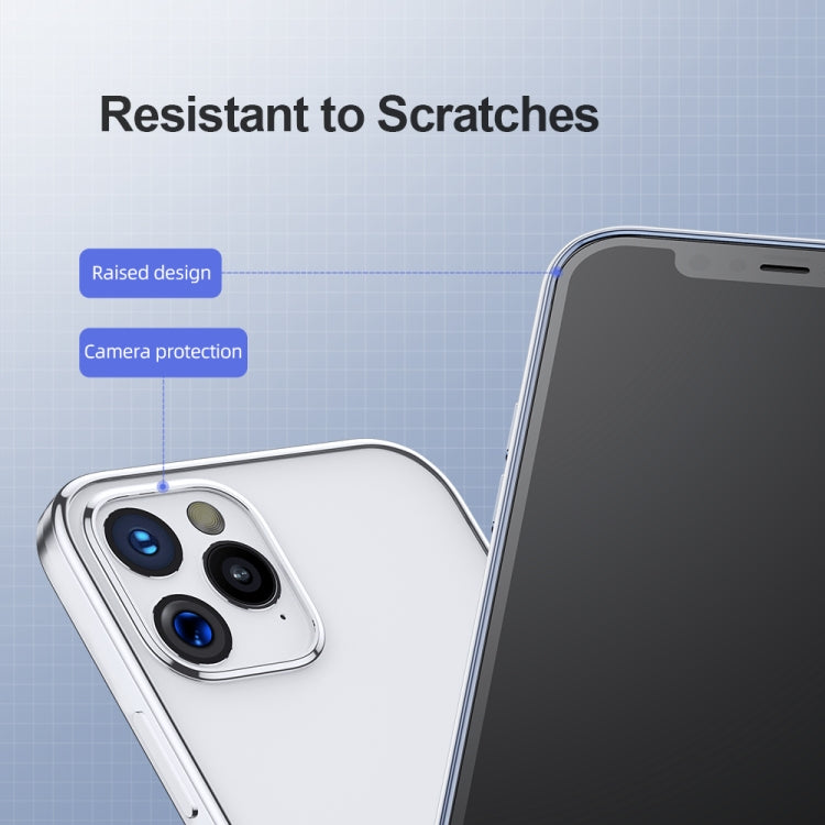 For iPhone 12 mini ROCK Shockproof Electroplating TPU Protective Case(Blue) - iPhone 12 mini Cases by ROCK | Online Shopping UK | buy2fix