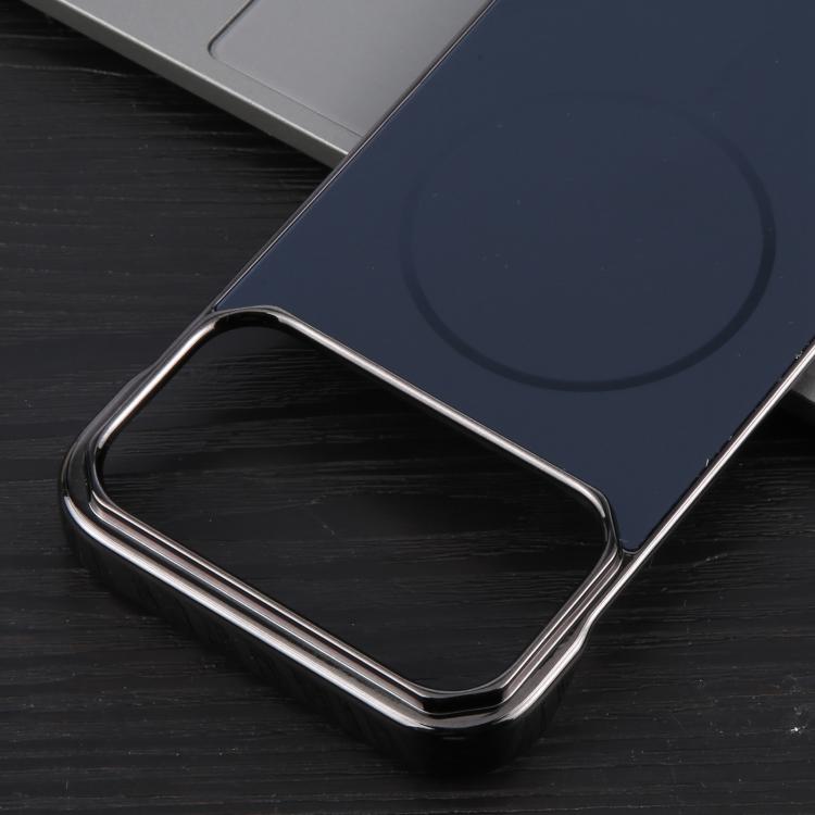 For iPhone 17 Pro Electroplating Frameless Frosted Anti-Glare PC MagSafe Phone Case(Black) - iPhone 17 Pro Cases by buy2fix | Online Shopping UK | buy2fix
