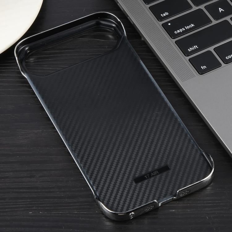 For iPhone Air Electroplating Frameless Frosted Anti-Glare PC MagSafe Phone Case(Silver White) - iPhone Air Cases by buy2fix | Online Shopping UK | buy2fix