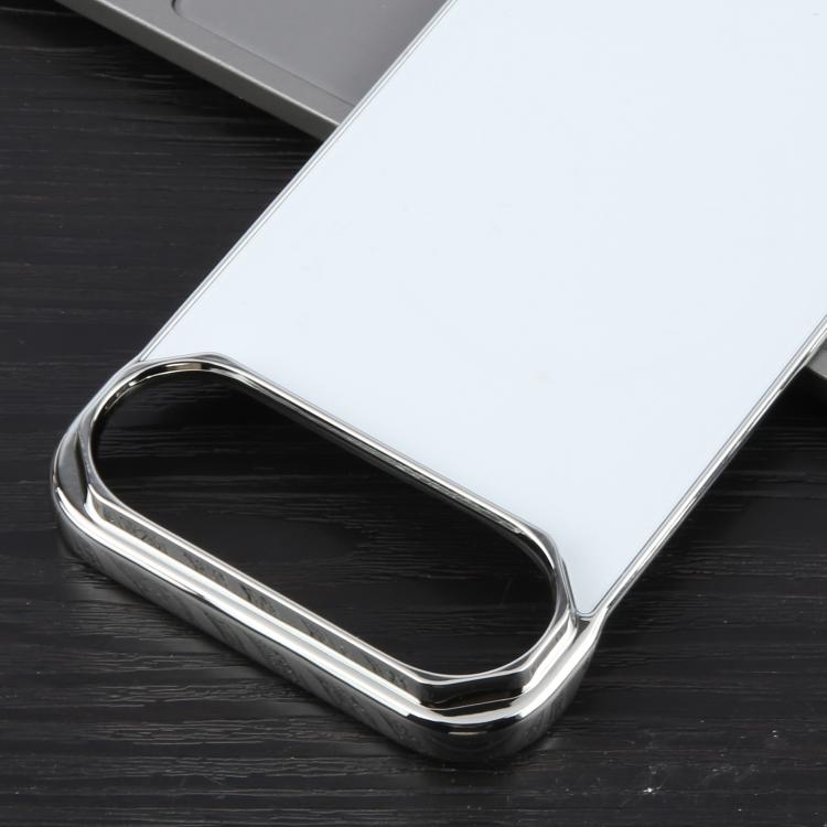 For iPhone Air Electroplating Frameless Frosted Anti-Glare PC MagSafe Phone Case(Silver White) - iPhone Air Cases by buy2fix | Online Shopping UK | buy2fix