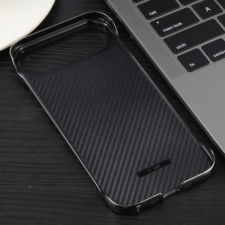 For iPhone 17 Air Electroplating Frameless Frosted Anti-Glare PC MagSafe Phone Case(Titanium Gray) - iPhone 17 Air Cases by buy2fix | Online Shopping UK | buy2fix