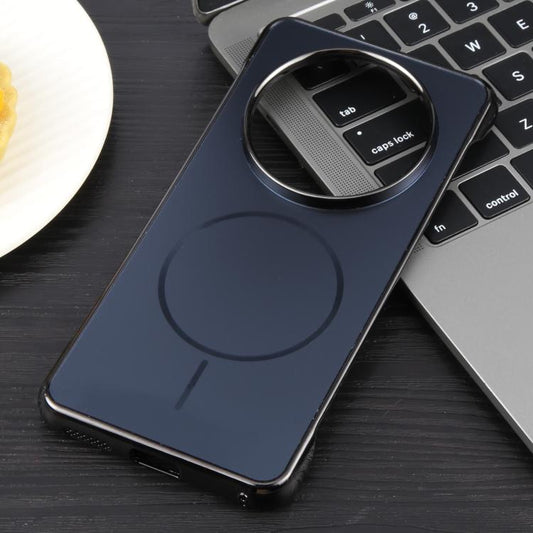 For Huawei Mate 60 Pro Electroplating Frameless Frosted Anti-Glare PC MagSafe Phone Case(Black) - Huawei Cases by buy2fix | Online Shopping UK | buy2fix