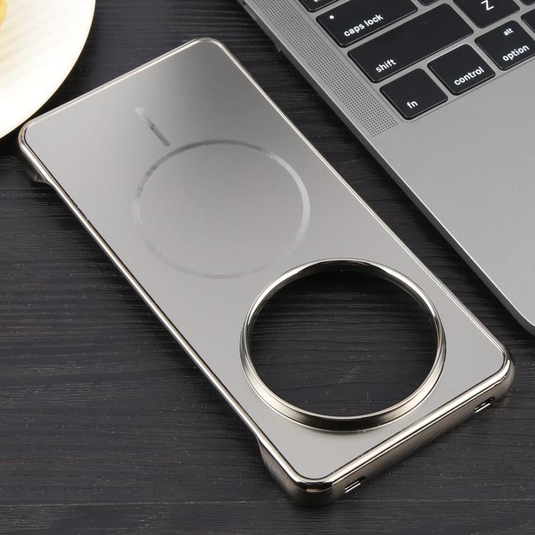For Huawei Mate 60 Pro Electroplating Frameless Frosted Anti-Glare PC MagSafe Phone Case(Titanium Gray) - Huawei Cases by buy2fix | Online Shopping UK | buy2fix