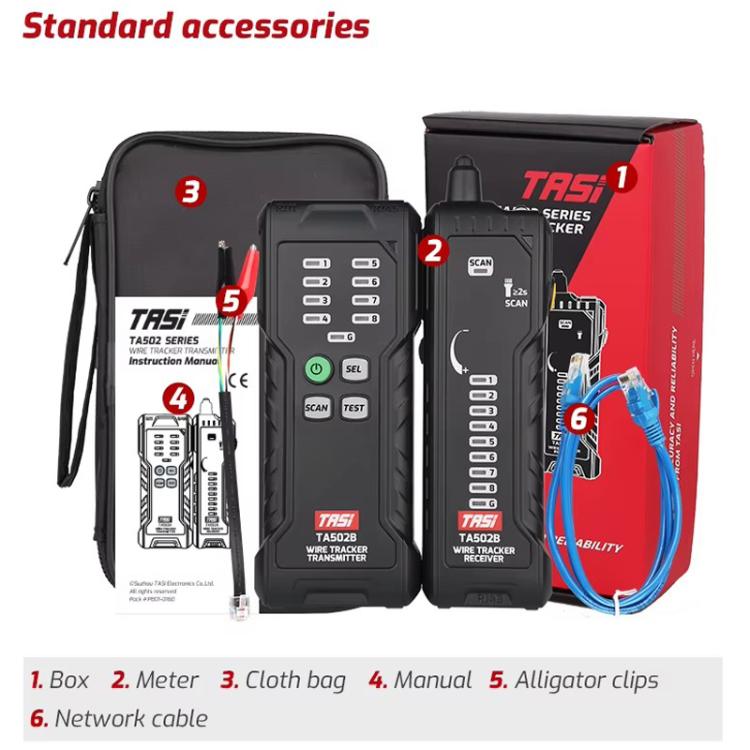 TASI TA502B Multi-function Network Cable Tester - Lan Cable and Tools by TASI | Online Shopping UK | buy2fix