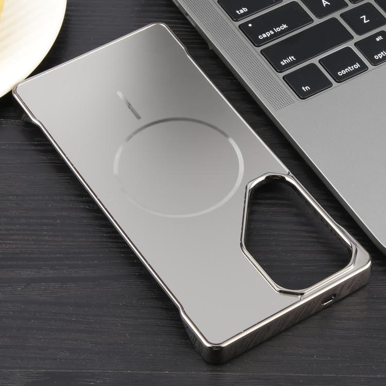 For Samsung Galaxy S25 Ultra 5G Electroplating Frameless Frosted Anti-Glare PC MagSafe Phone Case(Titanium Gray) - Galaxy S25 Ultra 5G Cases by buy2fix | Online Shopping UK | buy2fix