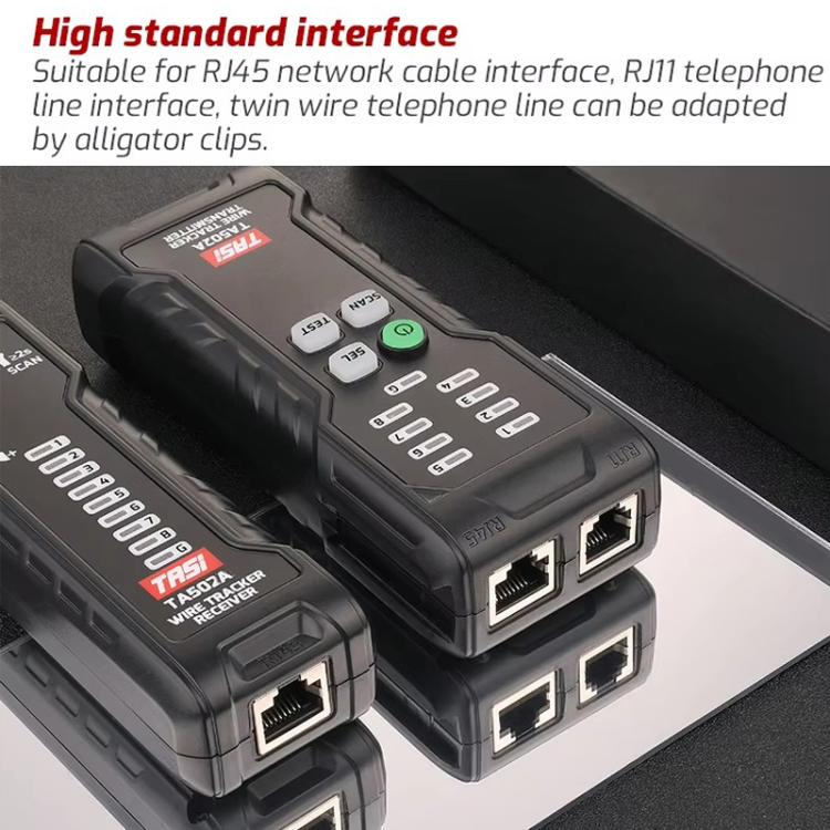 TASI TA502A Multi-function Anti-interference Network Cable Tester - Lan Cable and Tools by TASI | Online Shopping UK | buy2fix