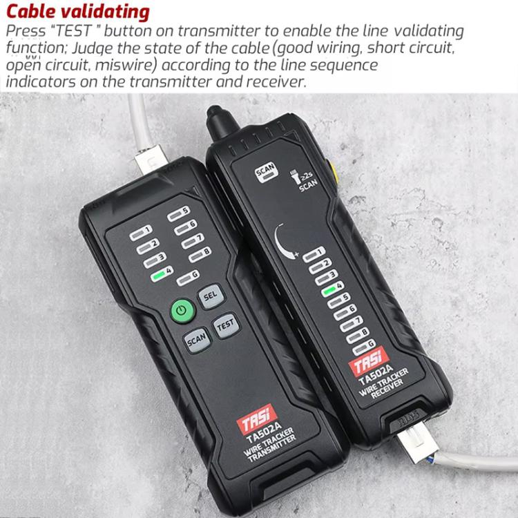 TASI TA502A Multi-function Anti-interference Network Cable Tester - Lan Cable and Tools by TASI | Online Shopping UK | buy2fix