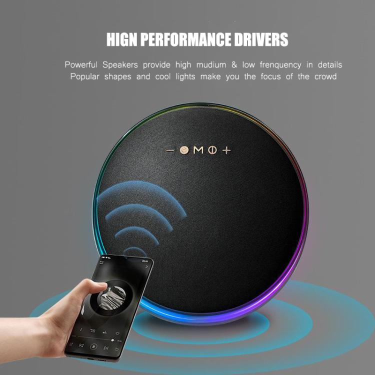 LP19 HI-FI Sound RGB Light BT Speaker Home System Theatre Music Player(White) - Desktop Speaker by buy2fix | Online Shopping UK | buy2fix