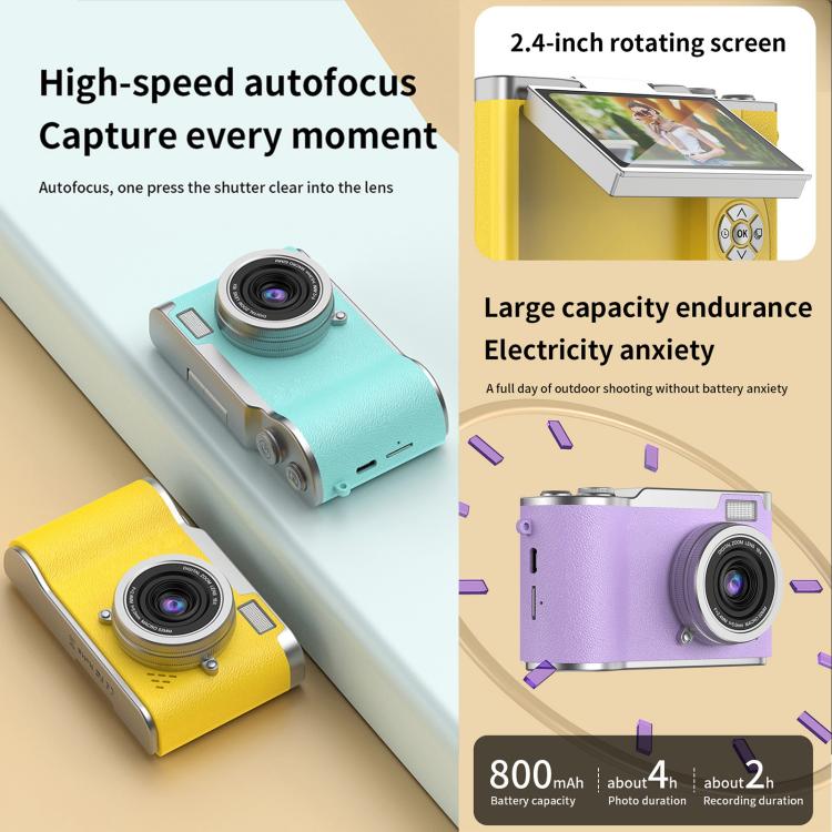LK007 2.4 inch HD CCD Camera Retro Kids Camera(Pink) - Children Cameras by buy2fix | Online Shopping UK | buy2fix