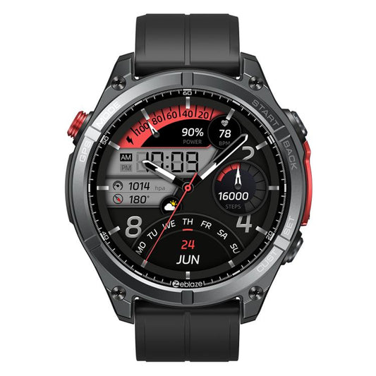 Zeblaze Stratos 4 Rugged Outdoor GPS Smart Watch 1.43 inch Screen 5 ATM & IP69K(Black) - Smart Watches by Zeblaze | Online Shopping UK | buy2fix